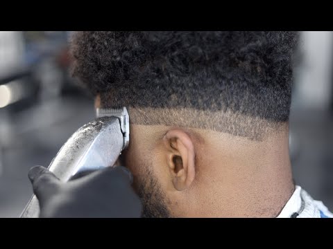 Afro Fade With Curls
