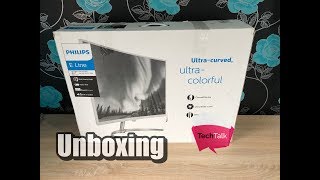 Philips LCD Curved Monitor 278E8 Unboxing