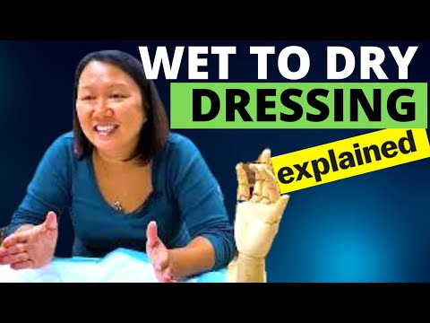 Wet To Dry Dressing & Hand Wound Care EXPLAINED by a Certified Hand Therapist