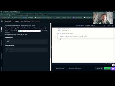 4 Java Hackerrank Solution Of Int To String Problem