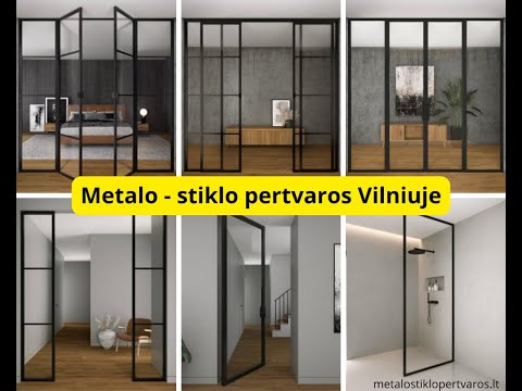 Metalo - stiklo pertvaros Vilniuje