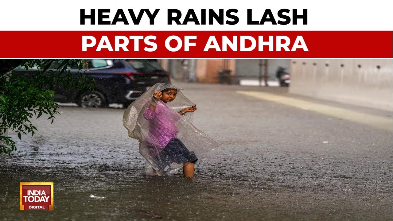 Heavy Rains Lash Parts Of Andhra, Low Pressure Likely To Intensify Into Depression | I India Today