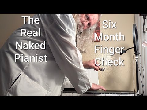 The Real Naked Pianist plays Beethoven finger only view for my hand surgeon #piano #music #gay