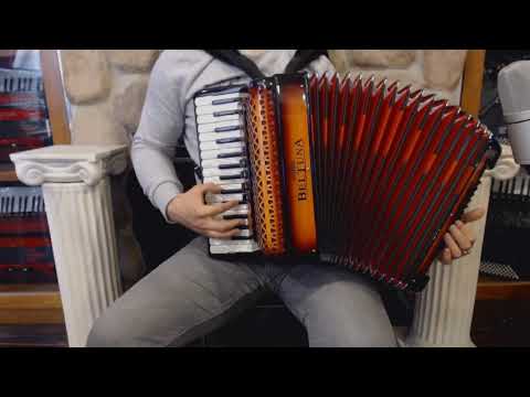 BELTSTUIII3072OS - Orange Shadow Beltuna Studio III Piano Accordion LMM 30 72 $3999