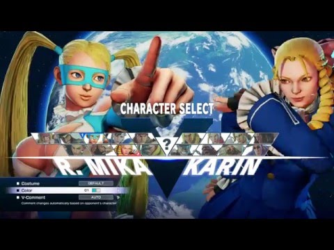 Street Fighter V/5 - DJWorkSafety (R.Mika) vs TodOro (Karin) 1080p 60fps