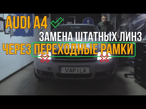 How to easily change AUDI A4 lenses to HELLA3R or bi-led lenses