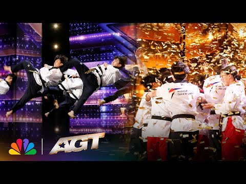 Golden Buzzer: World Taekwondo Demonstration Team Shocks the Judges | America's Got Talent