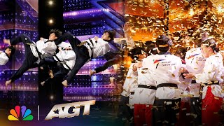 Golden Buzzer: World Taekwondo Demonstration Team Shocks the Judges | America's Got Talent thumbnail