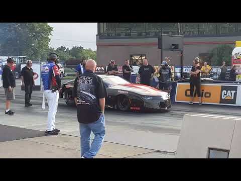 John Camp Pro Mod Camaro "Hells Bells" @ Summit Motorsports Park Norwalk  Ohio August 2023