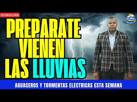 February 23. Rainy work week ahead; a frontal system is expected.