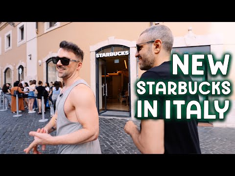 Matteo Lane Goes To Starbucks In Italy With Francesco De Carlo
