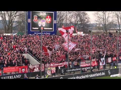 FSV Frankfurt - 1. FC Kaiserslautern: FCK-Fans machen Stimmung
