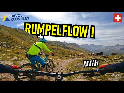 DAVOS KLOSTERS Jakobshorn: Alps Epic Trail 🔴 bis Sertig / Full / Mountainbike MTB Enduro Schweiz