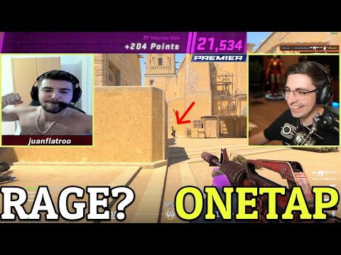 JUANFLATROO RAGE?? SHROUD IS ONETAP GOD! || CS 2 TWITCH MOMENTS