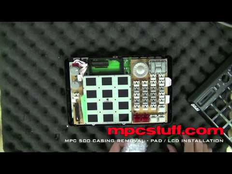 Akai MPC 500 Casing Removal for Thick Pad / LCD / Button Installation - MPCstuff.com