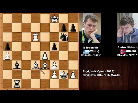 Evgenios Ioannidis vs Andre Nielsen - Reykjavik Open (2023)
