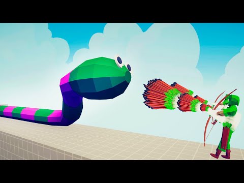 GIANT TITANOBOA 🐍 vs EVERY GOD | TABS Totally Accurate Battle Simulator