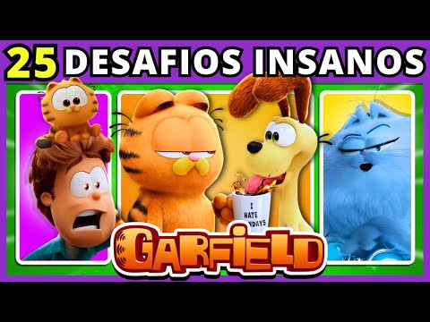 🐱🐈 GARFIELD | 25 DESAFIOS INSANOS  jogos para testar seus conhecimentos #buuquiz #quiz