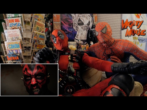 SPIDER-MAN vs DARTH MAUL - REACTION SPANDEX - WITH SPIDER-MAN AND DEADPOOL
