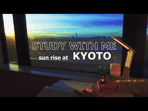2-hour STUDY WITH ME / pomodoro (50/10) / BGM / Lofi♪ / Kyoto sun rise???? / Focus music / study music