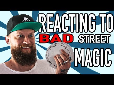 REACTING TO BAD STREET MAGIC!! (CRINGEFEST)