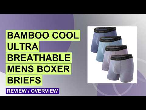 BAMBOO COOL Ultra Soft & breathable Mens Underwear Boxer Briefs Pack | Natural Bamboo Fabric,No Ride Up,Softer&Cooler than Cotton,Lightweight&breathable,Daily Wear,Outdoor video