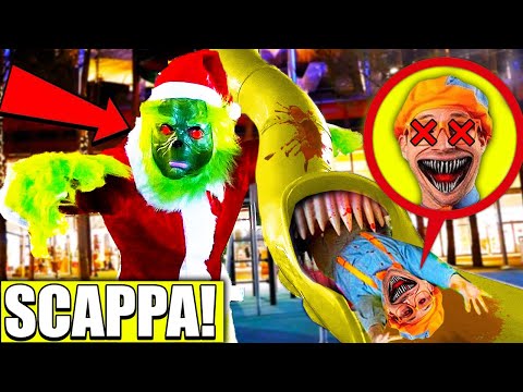 IL GRINCH ha FATTO MANGIARE BLIPPI EXE DALLO SLIDE EATER!!😱 SE LO VEDI SCAPPA! - Parkour POV