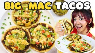 SMASH BURGER TACOS | Vegan BIG MAC TACOS Recipe (NO MEAT ALTERNATIVES)