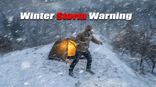 Winter Storm Assault - Heavy Snow Camping Adventure