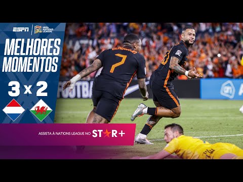 BALE MARCA, MAS HOLANDA CONSEGUE VITÓRIA SOBRE GALES NO ÚLTIMO MINUTO COM DEPAY | NATIONS LEAGUE