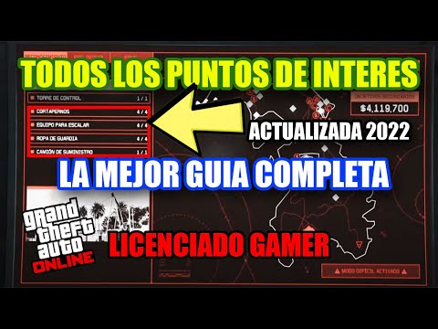 😛TODOS los PUNTOS de INTERÉS  RECONOCIMIENTO GOLPE CAYO PERICO HEIST GTA 5 ONLINE 2022