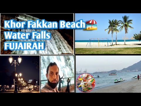 Khor Fakkan Beach 🏖 FUJAIRAH./ khor Fakkan Water Falls. /Longest Tunnel in UAE.