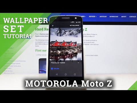 How to Change Wallpaper in MOTOROLA Moto Z – Set up Home & Lock Screen