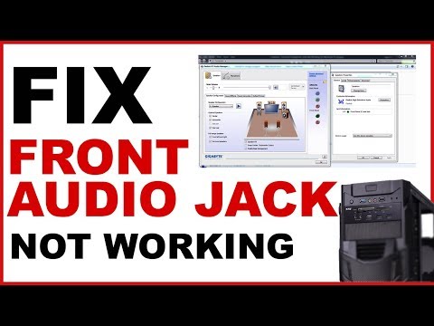 Fix Front Audio Jack not working On Windows PC | Front headphone jack not working Video