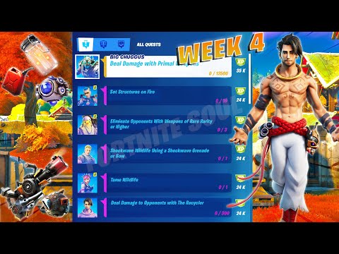Fortnite All *LEAKED* Week 4 Legendary & Epic Quests(Challenges) Guide - Chapter 2 Season 6