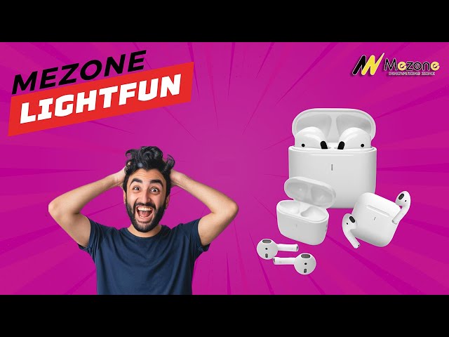 سماعات أذن MEZONE LightFun TWS صغيرة لاسلكية وتحكم...