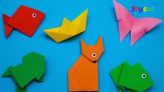 5 Cool and Easy Origami Ideas | Fun Paper Crafts for Kids by JoyCat ✂️🦋
