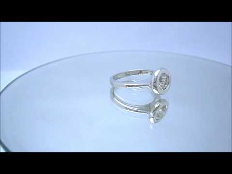 ROUND DIAMOND ENGAGEMENT RING FULL BEZEL SET 0.75CT - KNR INC - 161