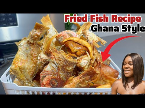 how to fry perfect fish ghana style/crispy fried fish ghana style/easiest way to clean red Snappers