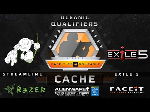 Streamline vs Exile5 - Map 3 - Cache (FACEIT League 2015 Stage 2 OCE Qualifier)