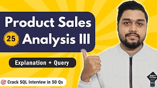 YouTube video 'Product Sales Analysis III | Leetcode 1070 | Crack SQL Interviews in 50 Qs  #mysql #leetcode'