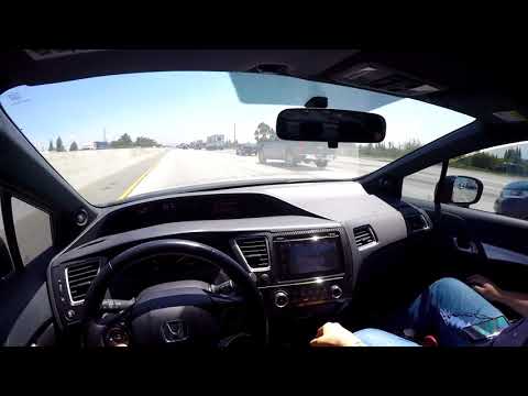 CLOSE RACE WITH V6 ACCORD 6-MT (Civic SI Runs)