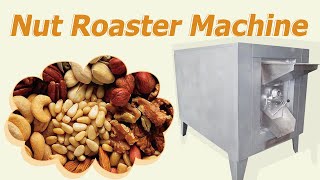 Peanut sesame roasting machine manufacturer | nut roaster with electric gas heating