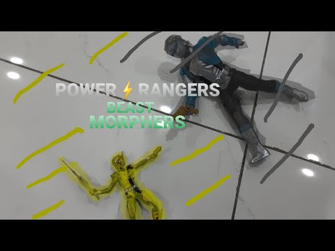 Sahil Suhaan - Gold Ranger VS. Silver Ranger Stop motion(Beast Morphers)