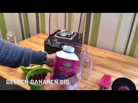 Beeren Bananen Eiscreme im Blendtec Twister