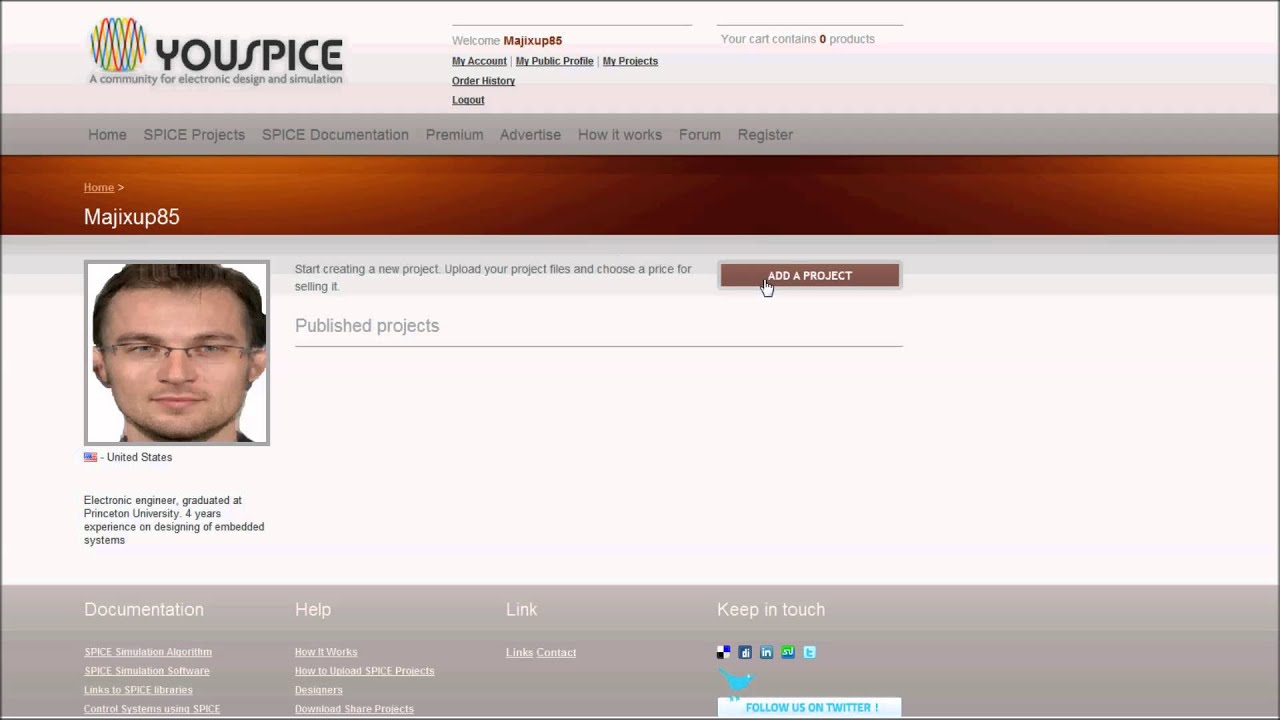 YouSpice, the SPICE simulation community