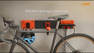 Wall-Mounted Vertical & Horizontal Bike Storage Rack | PB-008 | LUMI