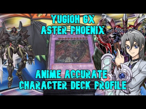 Yugioh GX Aster Phoenix Anime Accurate Character Deck Profile (Destiny Heroes)