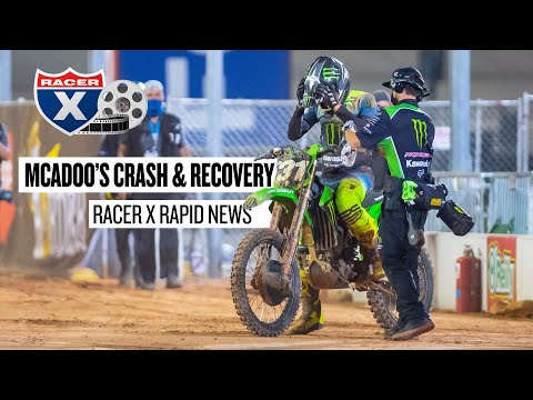 Cameron McAdoo's Atlanta 2 Crash & Recovery | Racer X Rapid News