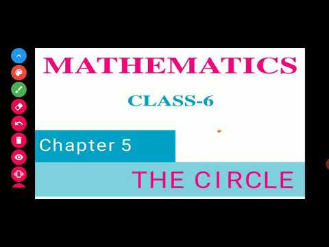 Class 6 Maths the Circle Exercise 5 CG Board